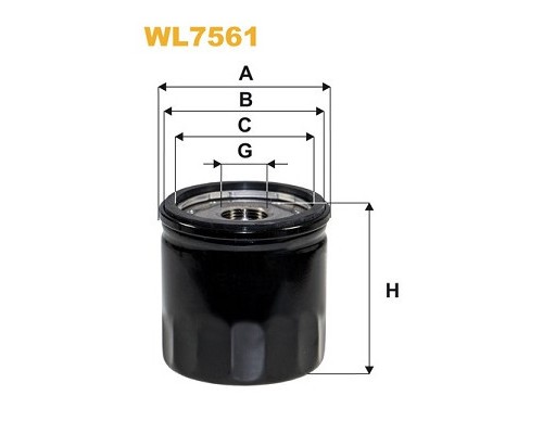 Фільтр масляний Wixfiltron WL7561
