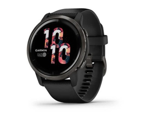 Смарт-годинник Garmin Venu 2, Black + Slate, GPS (010-02430-11)