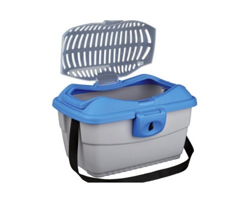 Переноска для тварин Trixie Mini-Capri 40х30х22 см до 2 кг (синя з сірим) (4011905039800)