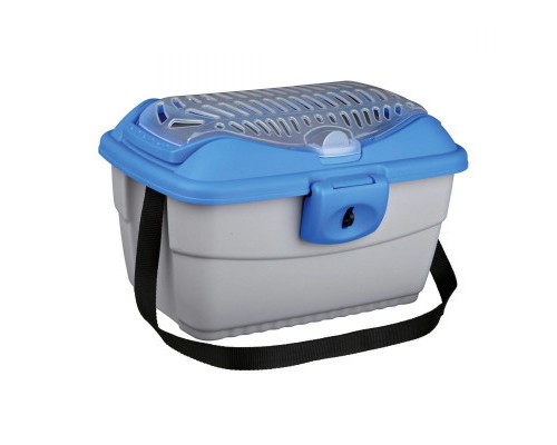 Переноска для тварин Trixie Mini-Capri 40х30х22 см до 2 кг (синя з сірим) (4011905039800)