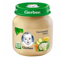 Дитяче пюре Gerber Овочевий мікс 130 г (7613287348258)