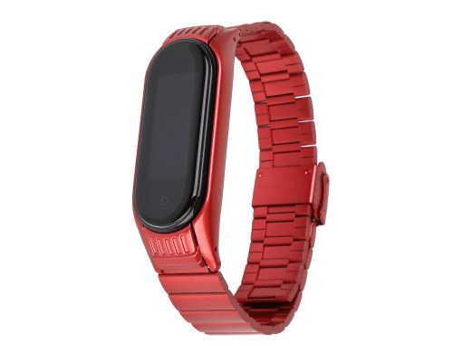 Ремінець до фітнес браслета Armorstandart Metal Band Link 603 для Xiaomi Mi Band 6/5 Red (ARM59068) Ремінець до фітнес браслета Armorstandart Metal Band Link 603 для Xiaomi Mi Band 6/5 Red (ARM59068)