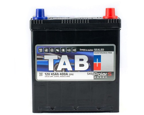 Акумулятор автомобільний TAB 45 Ah/12V Polar S Тонка клема Japan Min (246 145)