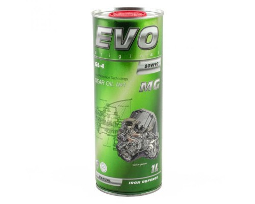 Трансмісійна олива EVO MG 80W-90 GL-4 Manual 1L (Manual 80W-90 1L)