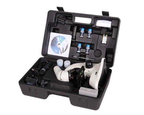 Мікроскоп Opto-Edu шкільний монокулярний в кейсі 40x-1280x (A11.1512-300K)