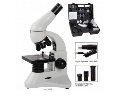 Мікроскоп Opto-Edu шкільний монокулярний в кейсі 40x-1280x (A11.1512-300K)