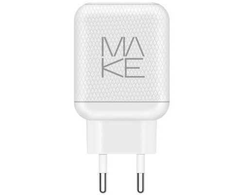 Зарядний пристрій MAKE 30W PD+QC White (MCW-326PWH)