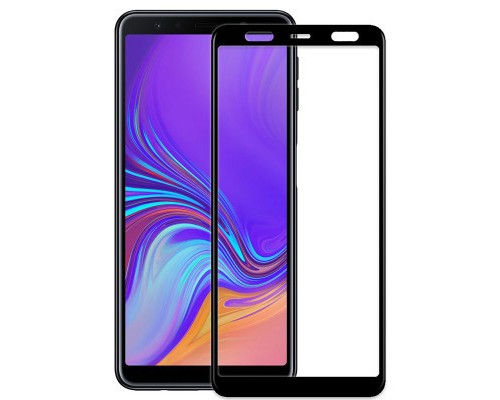 Скло захисне PowerPlant Full screen Samsung Galaxy A7 (2018), Black (GL606023)