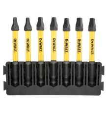 Набір біт DeWALT в касеті для Tough Case, FlexTorq, L57 мм, SQ1 2 шт. SQ2 3 шт. SQ3 2 шт. (DT70824)