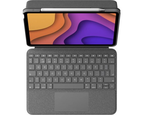 Чохол до планшета Logitech Folio Touch for iPad Air (4th gen) - OXFORD GREY - UK (L920-009968)