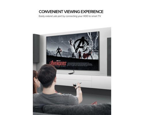 Дата кабель USB 3.0 AM/AF 2.0m US129 Black Ugreen (10373)