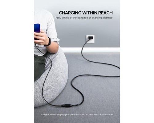 Дата кабель USB 3.0 AM/AF 2.0m US129 Black Ugreen (10373)