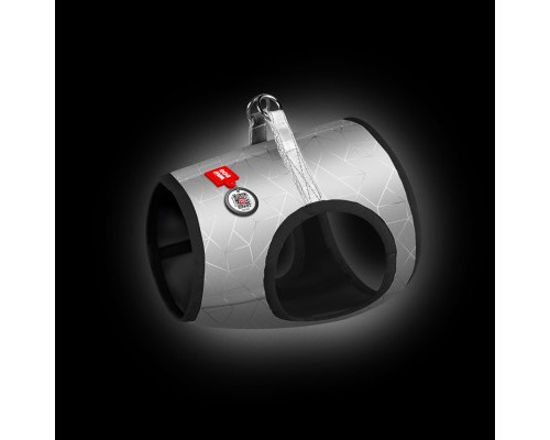 Шлея для собак WAUDOG Clothes з QR-паспортом S2 сіра (2931)