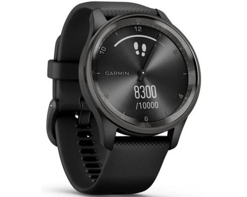 Смарт-годинник Garmin vivomove Trend, Black, Silicone, GPS (010-02665-00)