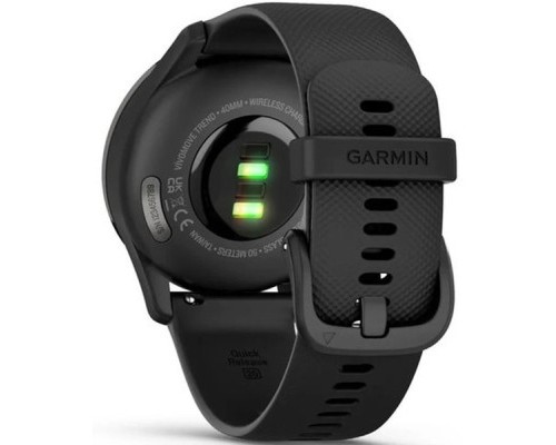 Смарт-годинник Garmin vivomove Trend, Black, Silicone, GPS (010-02665-00)