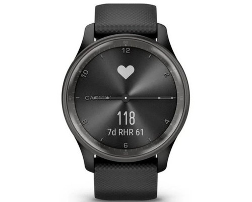 Смарт-годинник Garmin vivomove Trend, Black, Silicone, GPS (010-02665-00)