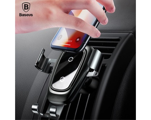 Зарядний пристрій Baseus Metal Wireless Charger Gravity Car MountTarnish (WXYL-B (676867)