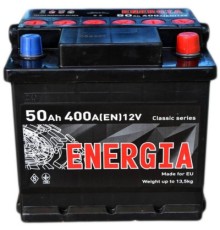 Акумулятор автомобільний ENERGIA 50Ah Ев (-/+) (400EN) (22385)