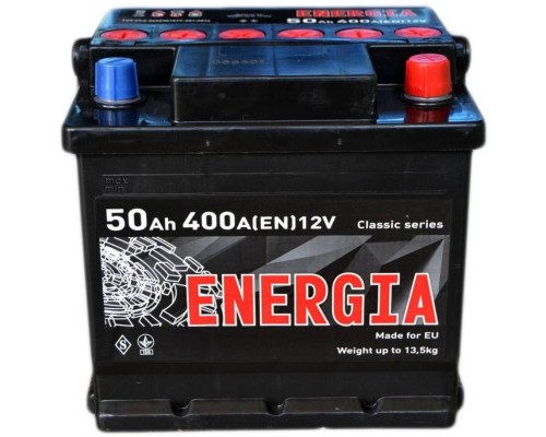 Акумулятор автомобільний ENERGIA 50Ah Ев (-/+) (400EN) (22385)