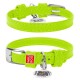 Нашийник для тварин WAUDOG Glamour з QR паспортом без прикрас M Ш 25 мм салатовий (33045)