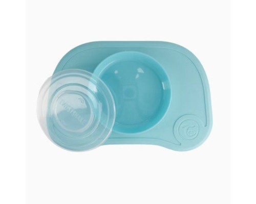 Набір дитячого посуду Twistshake Pastel Blue килимок з тарілкою (78130)