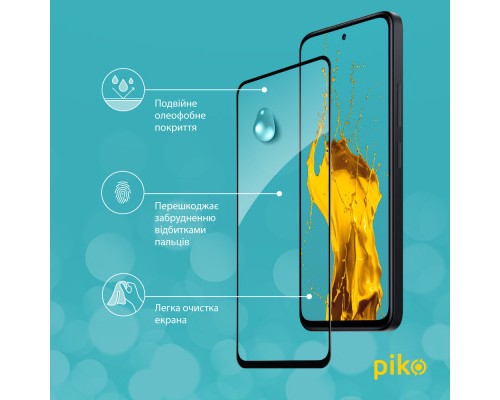 Скло захисне Piko Full Glue Xiaomi Redmi 12 (1283126573248)