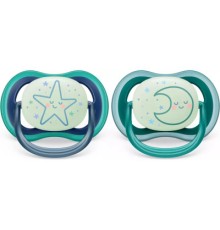 Пустушка Philips AVENT Ultra Air Нічна 6-18 міс 2 шт (SCF376/13)