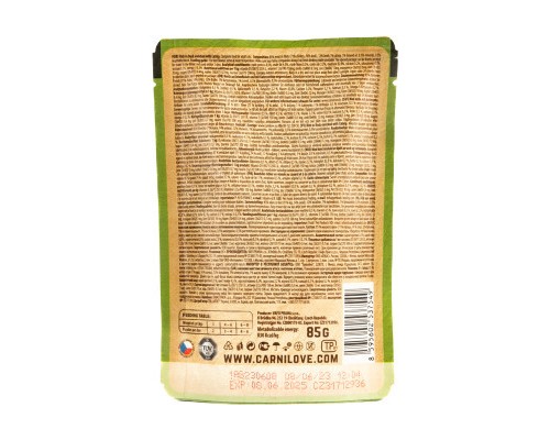 Вологий корм для кішок Carnilove з качкою і котячою м'ятою 85 г (8595602537549)