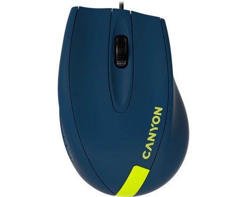 Мишка Canyon M-11 USB Blue/Yellow (CNE-CMS11BY)