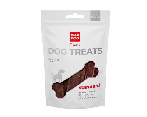 Ласощі для собак WAUDOG Treats Качине в'ялене м'ясо 100 г (4451)