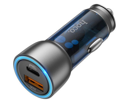 Зарядний пристрій HOCO NZ8 charger set (C to iP) USB-A/Type-C Blue (6931474782748)