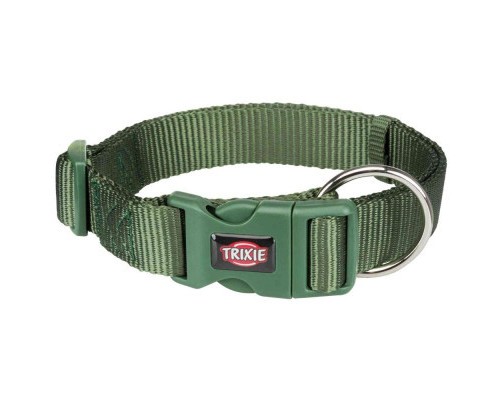 Нашийник для тварин Trixie Premium нейлон XS–S: 22–35 см/15 мм оливковий (4053032019621)