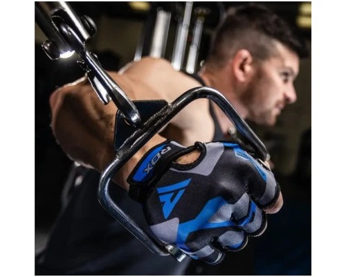 Рукавички для фітнесу RDX F6 Sumblimation Blue M (WGS-F6U-M)