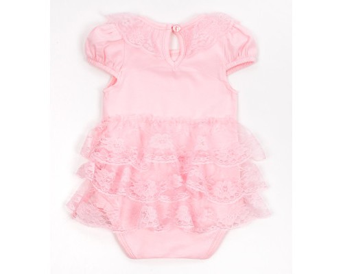 Боді дитяче Breeze пісочник з рюшем (14298-74G-pink)