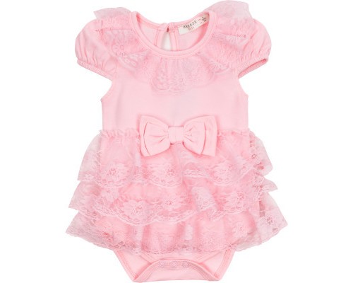 Боді дитяче Breeze пісочник з рюшем (14298-74G-pink)