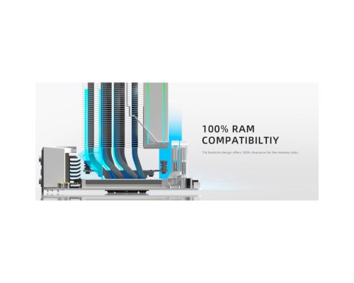 Кулер до процесора ID-Cooling Frozn A610 ARGB White (FROZN A610 ARGB White)