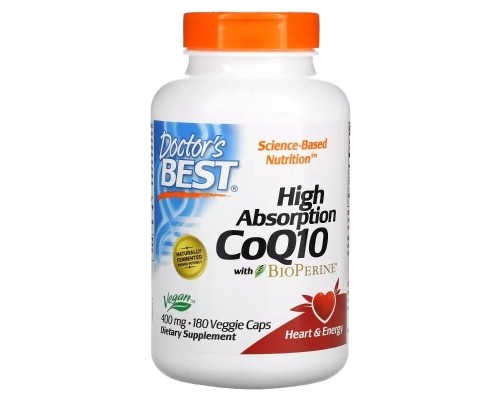 Антиоксидант Doctor's Best Коензим Q10 з високою абсорбцією та Біоперином, 400 мг, High Abso (DRB-00332) Антиоксидант Doctor's Best Коензим Q10 з високою абсорбцією та Біоперином, 400 мг, High Abso (DRB-00332)
