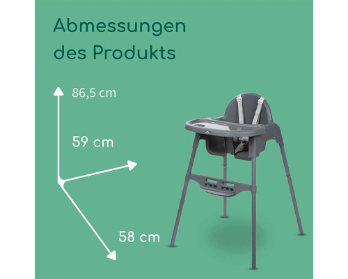 Стілець для годування Bebe Confort MEELY DARK GREY (2712551210) Стілець для годування Bebe Confort MEELY DARK GREY (2712551210)
