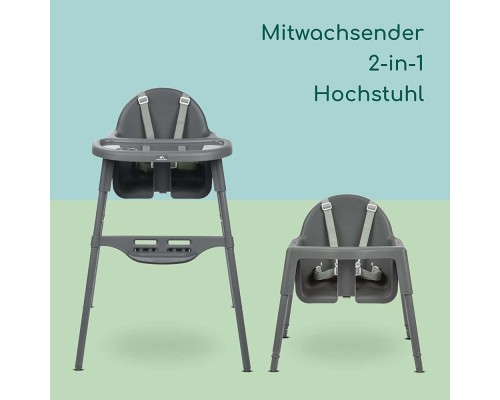 Стілець для годування Bebe Confort MEELY DARK GREY (2712551210) Стілець для годування Bebe Confort MEELY DARK GREY (2712551210)