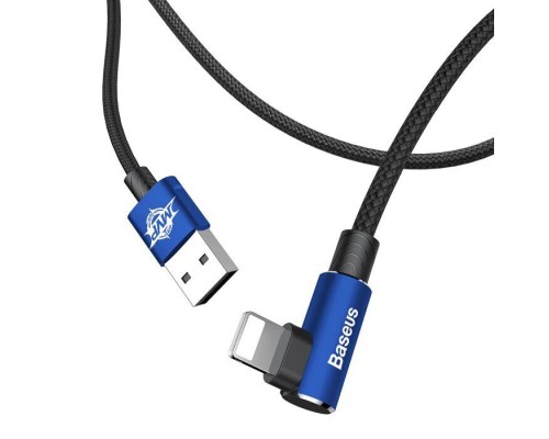 Дата кабель USB 2.0 AM to Lightning 1.0m 2A MVP Elbow Blue Baseus (CALMVP-03)