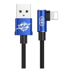Дата кабель USB 2.0 AM to Lightning 1.0m 2A MVP Elbow Blue Baseus (CALMVP-03)