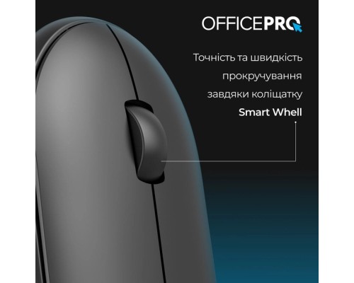 Мишка OfficePro M185B Silent Click Wireless Black (M185B)