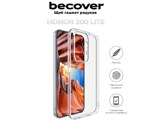 Чохол до мобільного телефона BeCover Honor 200 Lite Transparancy (712296)