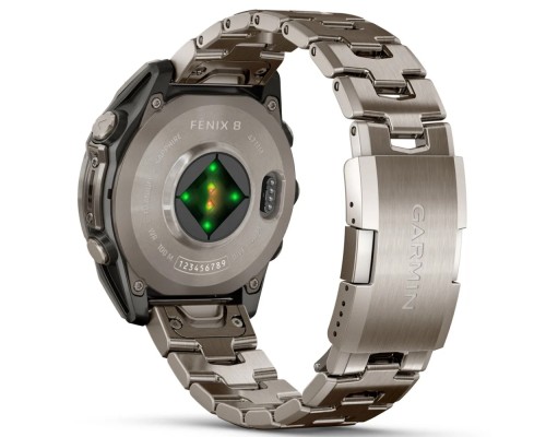 Смарт-годинник Garmin fenix 8 47mm, AMOLED, Saph, Ti/Bare/Graphite w/TiBand,Excl, GPS (010-02904-40)