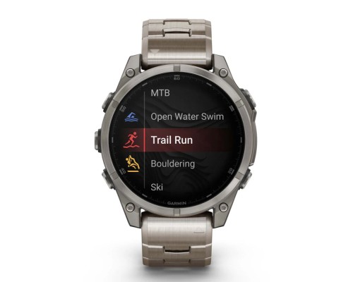 Смарт-годинник Garmin fenix 8 47mm, AMOLED, Saph, Ti/Bare/Graphite w/TiBand,Excl, GPS (010-02904-40)