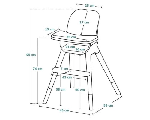 Стілець для годування Lionelo KOEN BEIGE SAND (LO-KOEN BEIGE SAND)