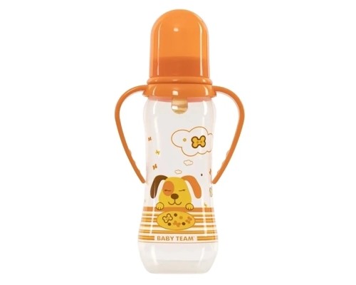 Пляшечка для годування Baby Team З латексною соскою 250 мл (4824428013116)