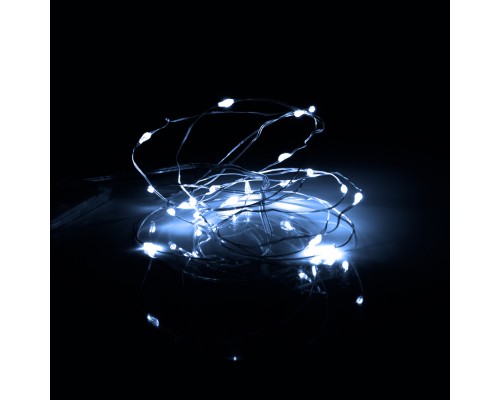 Гірлянда YES! Fun Нитка на мідному дроті 20 LED Холодно-біла 2 м Статична На батарейках (975021)