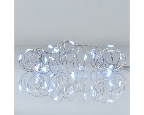 Гірлянда YES! Fun Нитка на мідному дроті 20 LED Холодно-біла 2 м Статична На батарейках (975021)