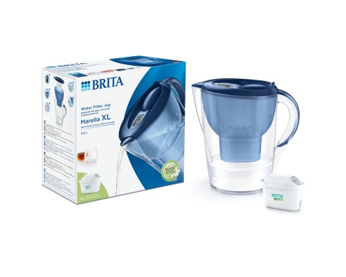 Фільтр-глечик Brita Marella XL Memo MXPro 3.5л (2л води) з фільтр-картриджем, синій (1052780)